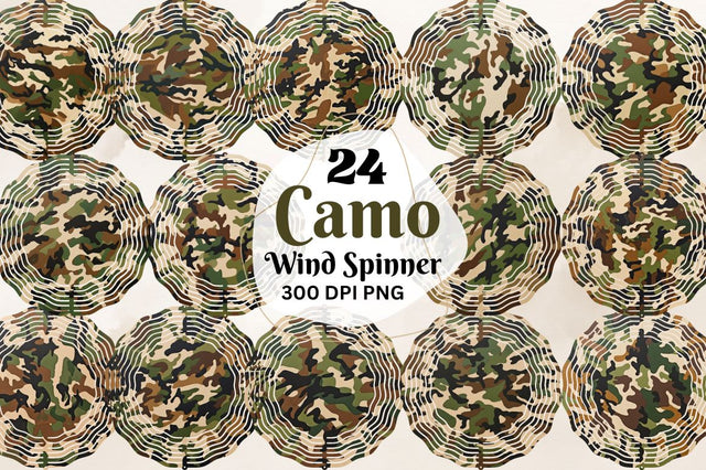 Camo Wind Spinner Bundle Sublimation Regulrcrative 