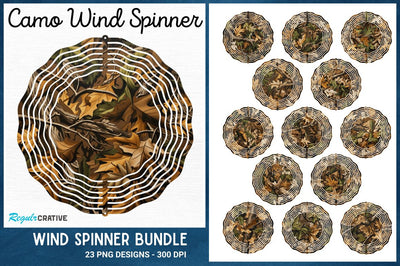 Camo Wind Spinner Sublimation Regulrcrative 