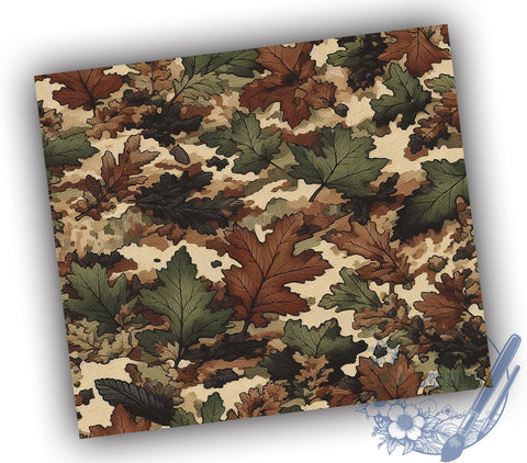 Camouflage 20oz Skinny Tumbler, Seamless Camo Tumbler Png, Straight & Tapered Tumbler Wrap, Instant Digital Download Sublimation ToriDesigns 