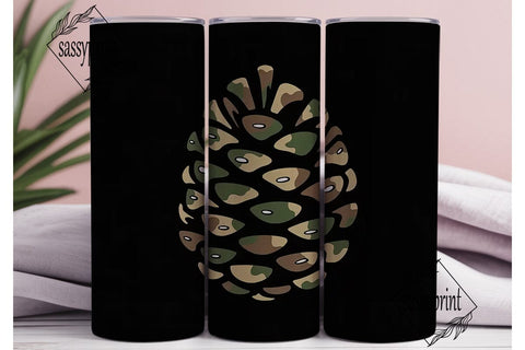 Camouflage 20oz Tumbler Wrap Sublimation sassyprint 