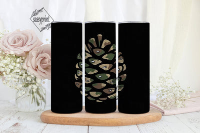 Camouflage 20oz Tumbler Wrap Sublimation sassyprint 
