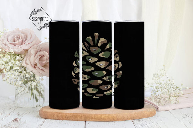 Camouflage 20oz Tumbler Wrap Sublimation sassyprint 