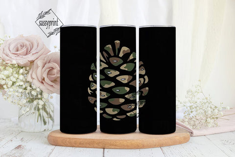 Camouflage 20oz Tumbler Wrap Sublimation sassyprint 