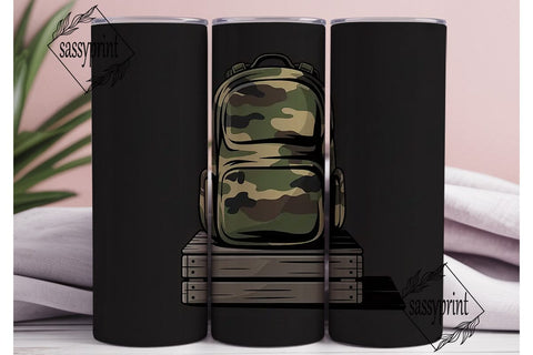 Camouflage 20oz Tumbler Wrap Sublimation sassyprint 