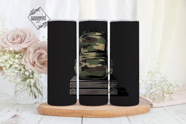 Camouflage 20oz Tumbler Wrap Sublimation sassyprint 