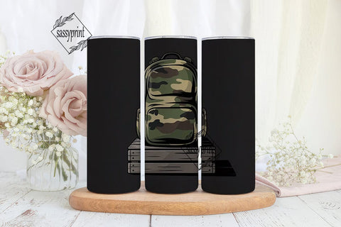 Camouflage 20oz Tumbler Wrap Sublimation sassyprint 