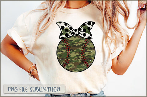 Camouflage Baseball Coquette PNG Sublimation Shetara Begum 