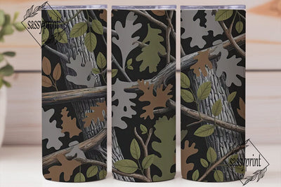 Camouflage Hunting 20oz Tumbler Wrap Sublimation sassyprint 
