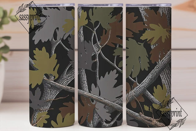 Camouflage Hunting 20oz Tumbler Wrap Sublimation sassyprint 
