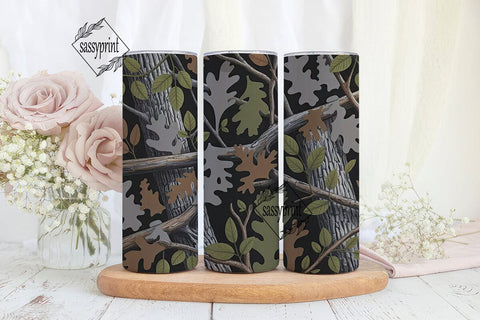 Camouflage Hunting 20oz Tumbler Wrap Sublimation sassyprint 