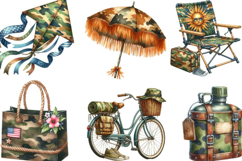 Camouflage Summer Sublimation Clipart Sublimation SVGista 