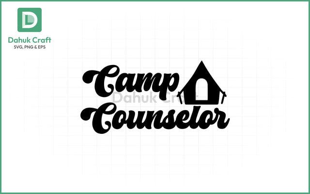 Camp Counselor SVG – Tent Icon Camp Counselor SVG PNG & EPS V18 SVG dahukdesign 