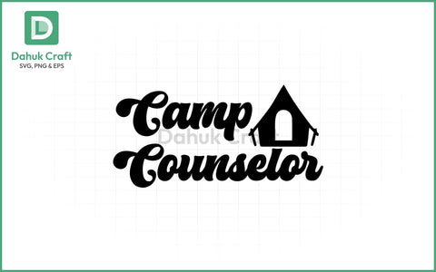 Camp Counselor SVG – Tent Icon Camp Counselor SVG PNG & EPS V18 SVG dahukdesign 