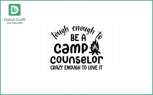 Camp Counselor SVG – Wild & Brave Camp Counselor SVG PNG & EPS V19 SVG dahukdesign 