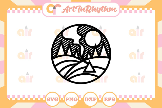 Camp Night Logo SVG Artinrhythm shop 