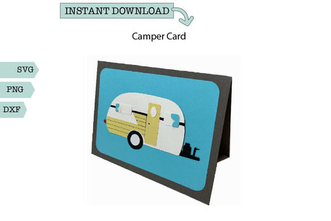 Camper Card SVG Sharia Morton Designs 
