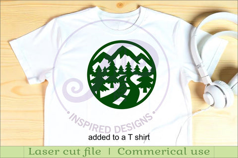 Camper Coasters, laser cut out camping, mountains designs 2 SVG APInspireddesigns 