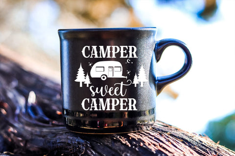 Camper Sweet Camper SVG I Camping Signs for Campers SVG SVG Happy Printables Club 