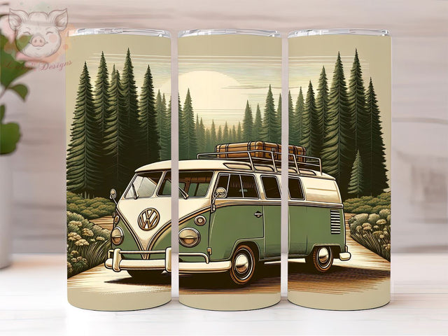 Camper Van 20oz Tumbler Png, Straight & Tapered Tumbler Png, Van Life Tumbler Png, Digital Download PNG Sublimation Lara' s Designs 