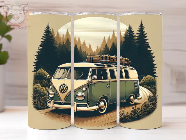 Camper Van 20oz Tumbler Png, Straight & Tapered Tumbler Png, Van Life Tumbler Png, Digital Download PNG Sublimation Lara' s Designs 