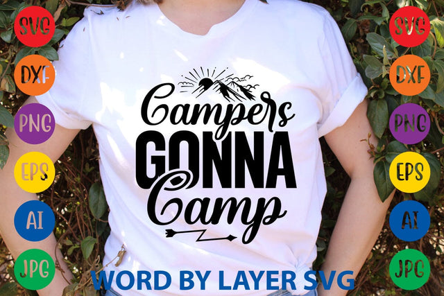 Campers Gonna Camp SVG DESIGN SVG Rafiqul20606 