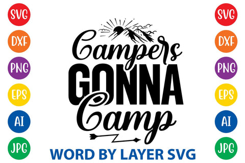 Campers Gonna Camp SVG DESIGN SVG Rafiqul20606 