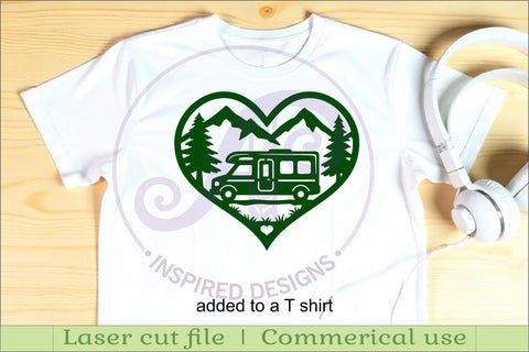 Campervan heart wall sign, camper home decor SVG APInspireddesigns 