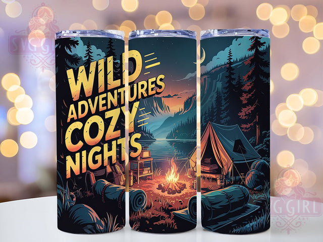 Campfire Adventure Bonfire Tumbler, Camping Life Present, Adventure Seeker Gift, Outdoor Living Tumbler, Camp Night Design, Wilderness Gift, Bonfire Lover Present Sublimation SvggirlplusArt 