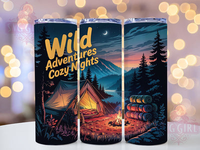 Campfire Adventure Bonfire Tumbler, Camping Life Present, Adventure Seeker Gift, Outdoor Living Tumbler, Camp Night Design, Wilderness Gift, Bonfire Lover Present Sublimation SvggirlplusArt 