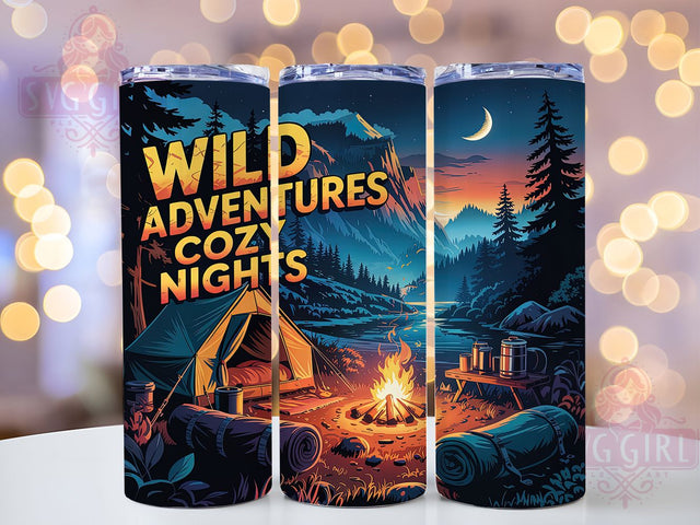 Campfire Adventure Bonfire Tumbler, Camping Life Present, Adventure Seeker Gift, Outdoor Living Tumbler, Camp Night Design, Wilderness Gift, Bonfire Lover Present Sublimation SvggirlplusArt 