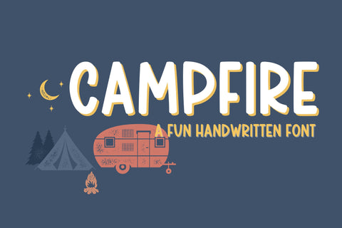 Campfire - Bold Handwritten Font Font Designing Digitals 