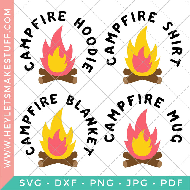 Campfire Bundle SVG Hey Let's Make Stuff 