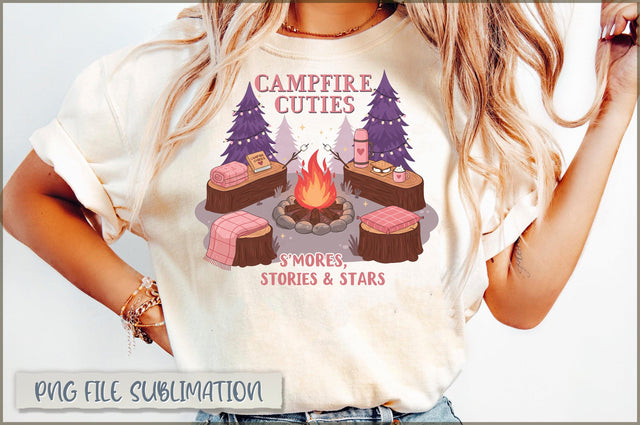 Campfire Cuties Smores, stories & Stars Sublimation Sublimation Shetara Begum 