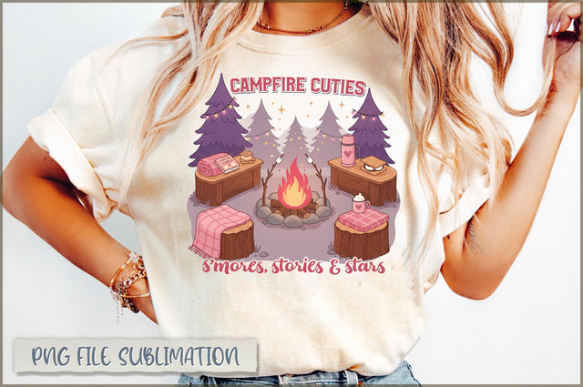 Campfire Cuties Smores, stories & Stars Sublimation Sublimation Shetara Begum 