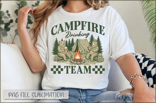 Campfire Drinking Team Sublimation Sublimation Shetara Begum 