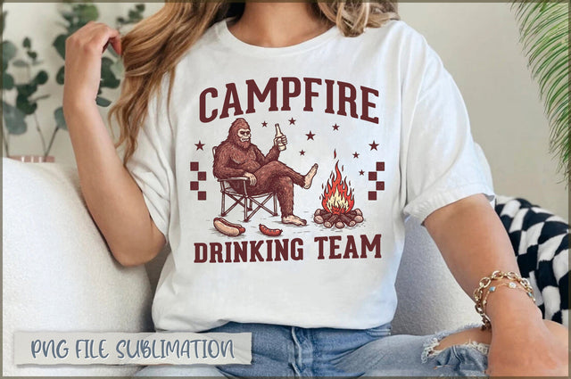 Campfire Drinking Team Sublimation Sublimation Shetara Begum 