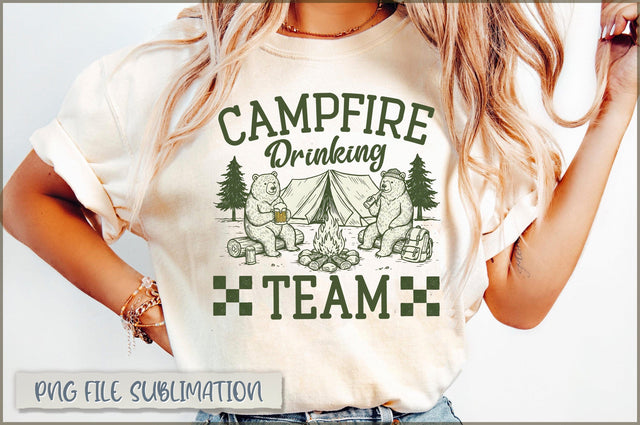 Campfire Drinking Team Sublimation Sublimation Shetara Begum 
