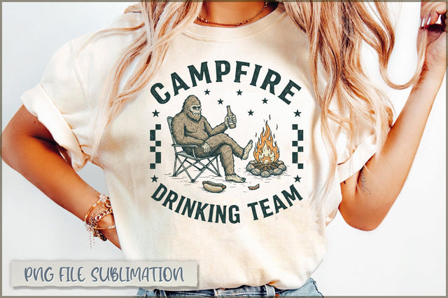 Campfire Drinking Team Sublimation Sublimation Shetara Begum 