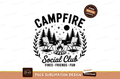 Campfire Social Club Png Vector Design Sublimation Designangry 