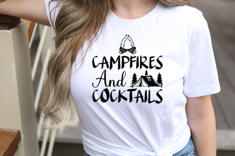 Campfires & cocktails SVG Design SVG Designangry 