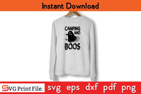CAMPING AND BOOS CAMPING SVG PNG Craft Cut File SVG SVG Print File 