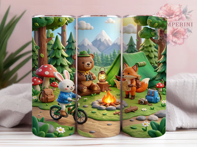 Camping Animals 20oz Tumbler, Camping Animals, Animal Tumbler, Camping Tumbler, Camping Animals PNG, Animal Camping PNG, Camping Wrap PNG, 20oz Tumbler Wrap Sublimation Li Zamperini 
