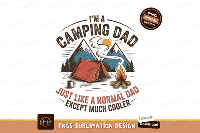Camping Dad Mountains Tent Fire Mug image Sublimation Designangry 