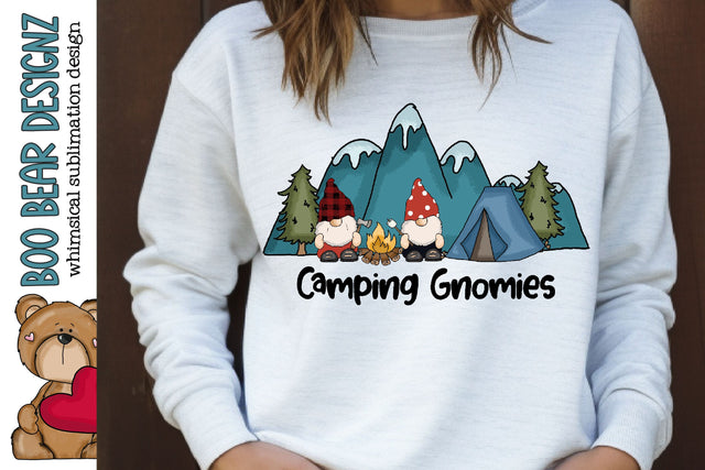 Camping Gnomies Clipart Sublimation Boo Bear Designz 