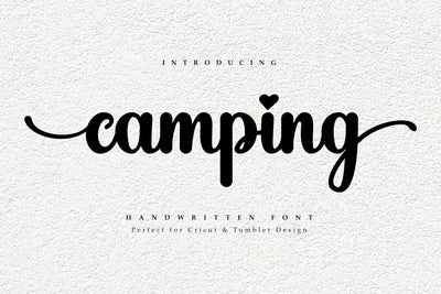Camping Handwritten Font Font Masyafi Studio 