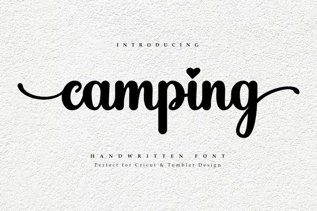 Camping Handwritten Font Font Masyafi Studio 