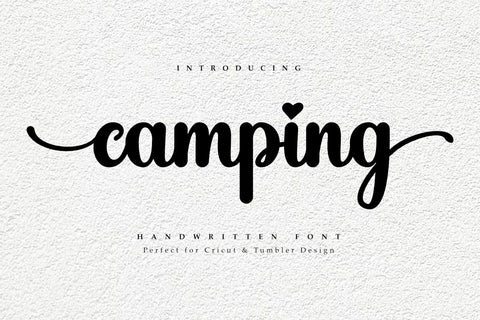 Camping Handwritten Font Font Masyafi Studio 