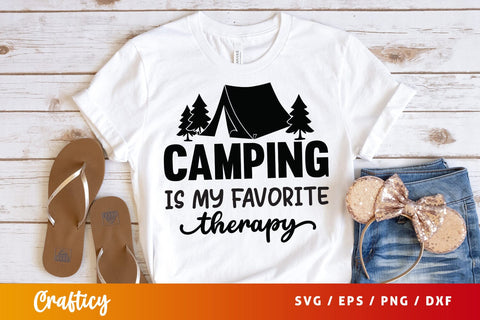 Camping is my favorite therapy SVG Design SVG Designangry 