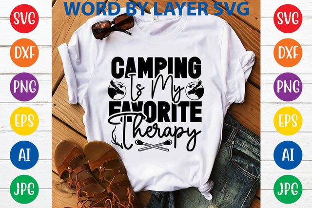Camping Is My Favorite Therapy SVG DESIGN SVG Rafiqul20606 