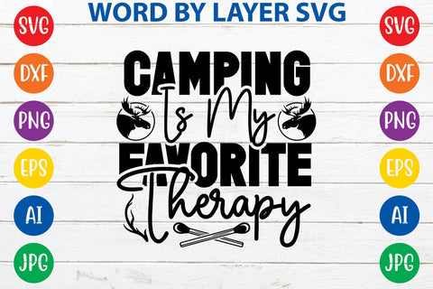 Camping Is My Favorite Therapy SVG DESIGN SVG Rafiqul20606 